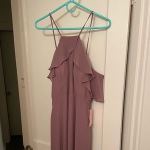 Birdy Grey Jules Bridesmaid Dress in Dark Mauve size M